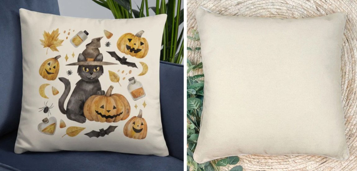 Подушка Halloween Pumpkin Cat