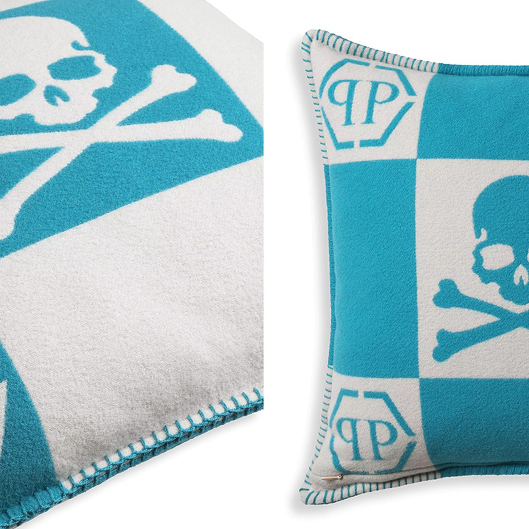Подушка Philipp Plein Cushion Cashmere Skull 45 x 45