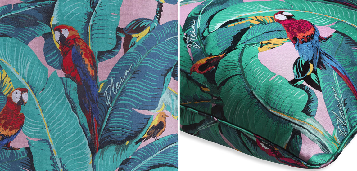 Подушка Philipp Plein Cushion Parrot 70 x 70