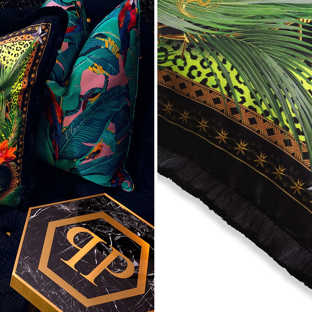 Подушка Philipp Plein Cushion Silk Jungle 50 x 50