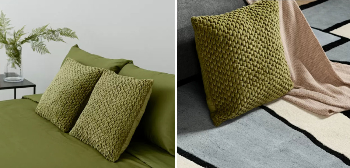 Подушка Purnama Quilting olive