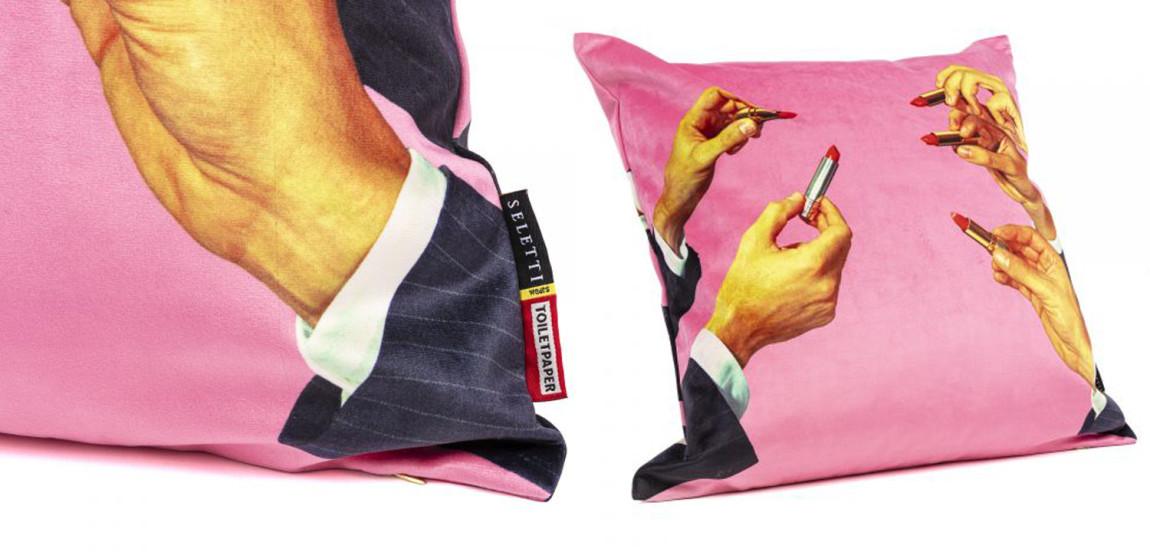 Подушка Seletti Cushion Pink Lipstick