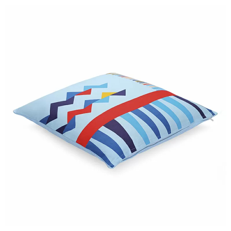 Подушка декоративная из хлопка по мотивам нанайских орнаментов Ural and Siberian Patterns