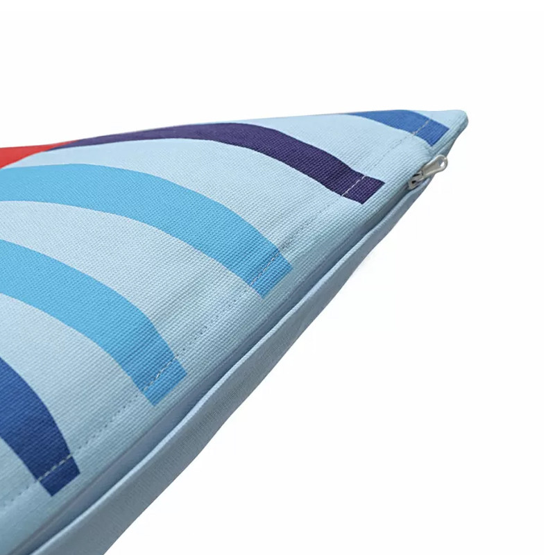 Подушка декоративная из хлопка по мотивам нанайских орнаментов Ural and Siberian Patterns