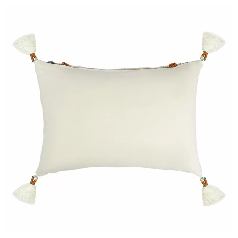 Подушка декоративная с вышивкой и кисточками Divine Abstractions