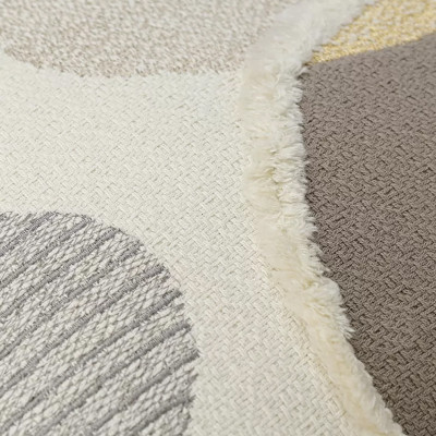 Подушка декоративная с геометрическим узором Beige Calista Pebble