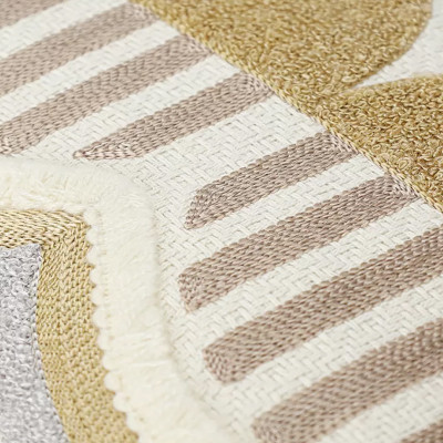 Подушка декоративная с геометрическими узорами Beige Calista Arcade