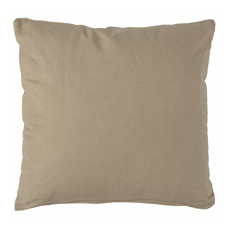 Подушка декоративная хлопковая бежевого цвета с абстрактным принтом Elysian Flow Sand