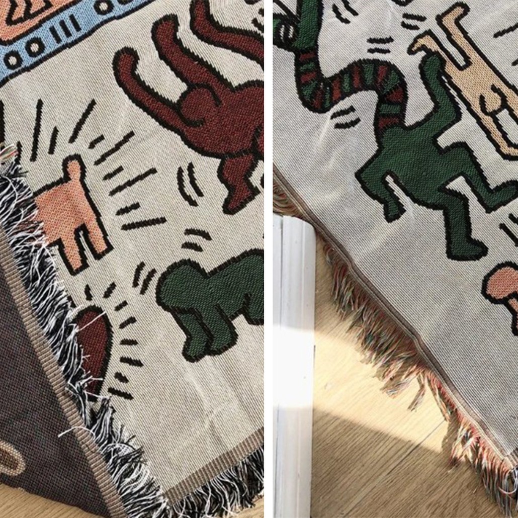 Покрывало граффити Кит Харинг Keith Haring Bed Сover