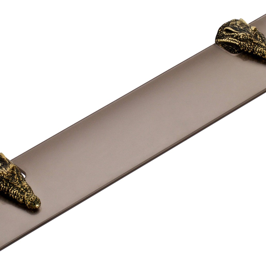 Полка для ванной Bronze Crocodile Heads