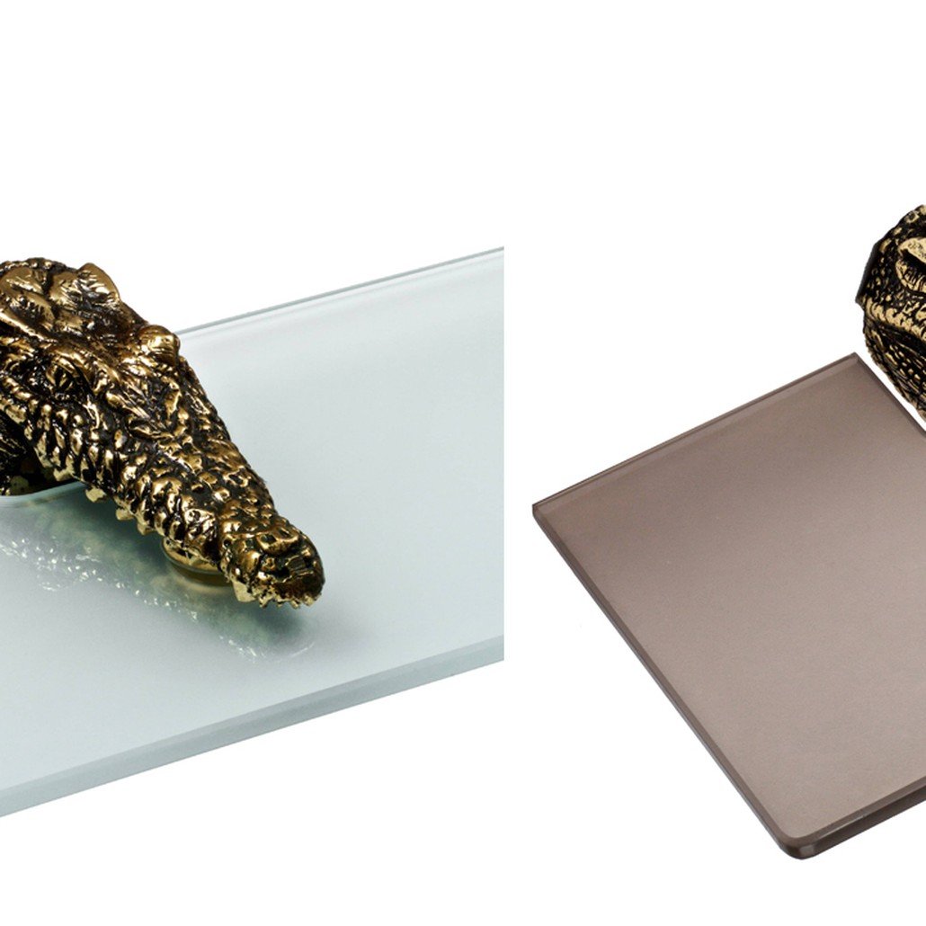 Полка для ванной Bronze Crocodile Heads