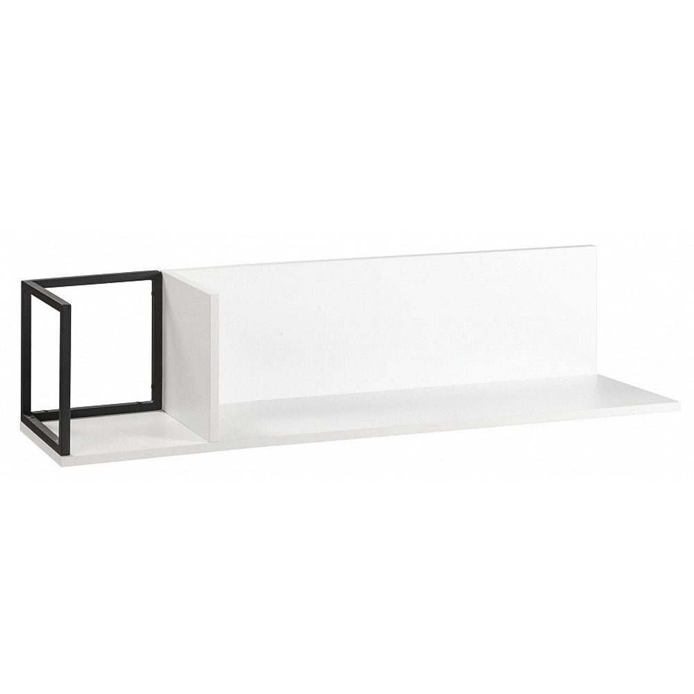 Полка навесная белая открытая Strict Lines