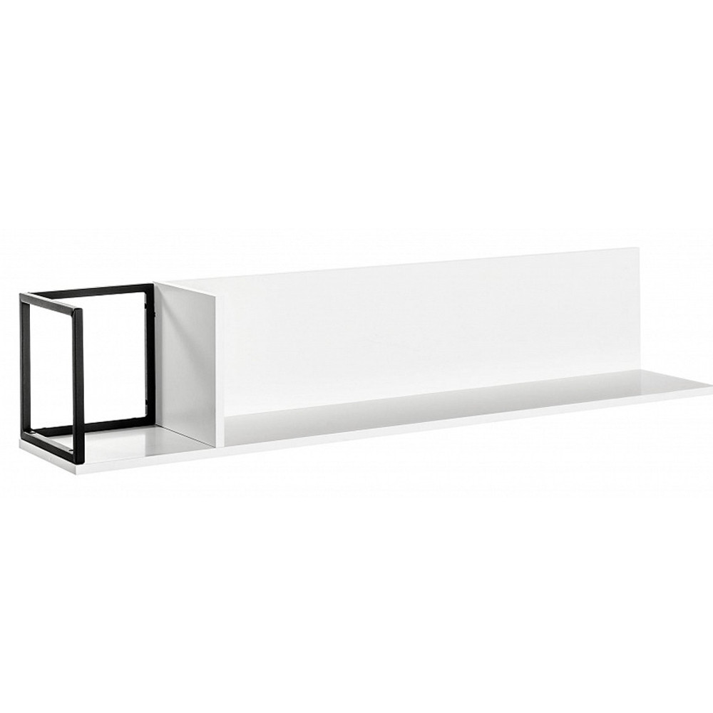 Полка навесная белая открытая Strict Lines