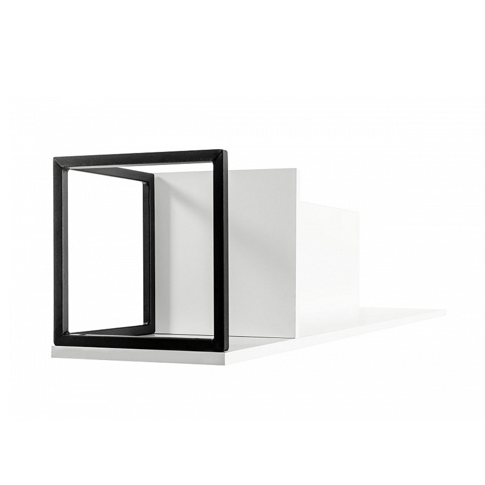 Полка навесная белая открытая Strict Lines