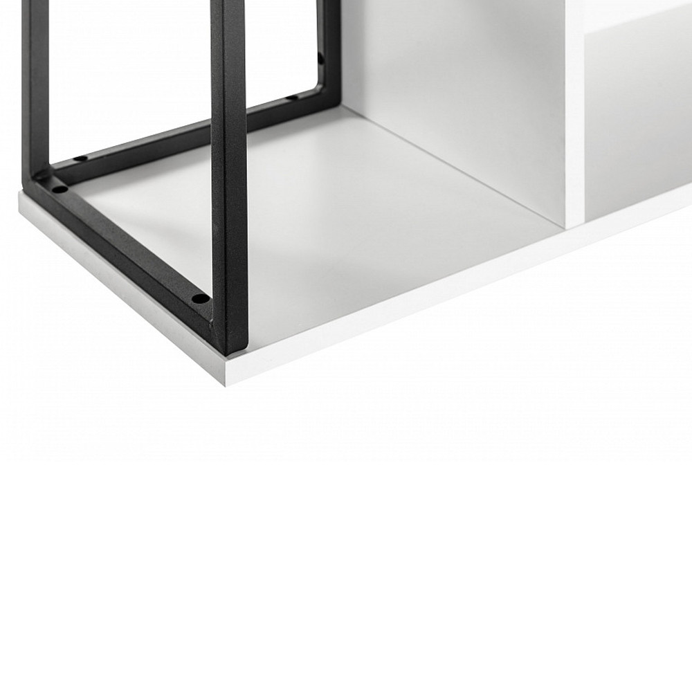 Полка навесная белая открытая Strict Lines