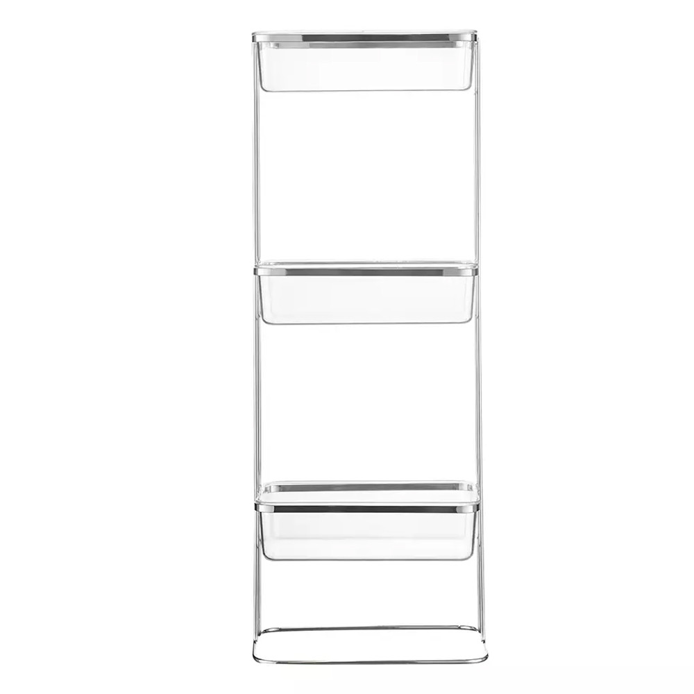 Полка напольная трехъярусная для ванной Bathroom Floor Shelf