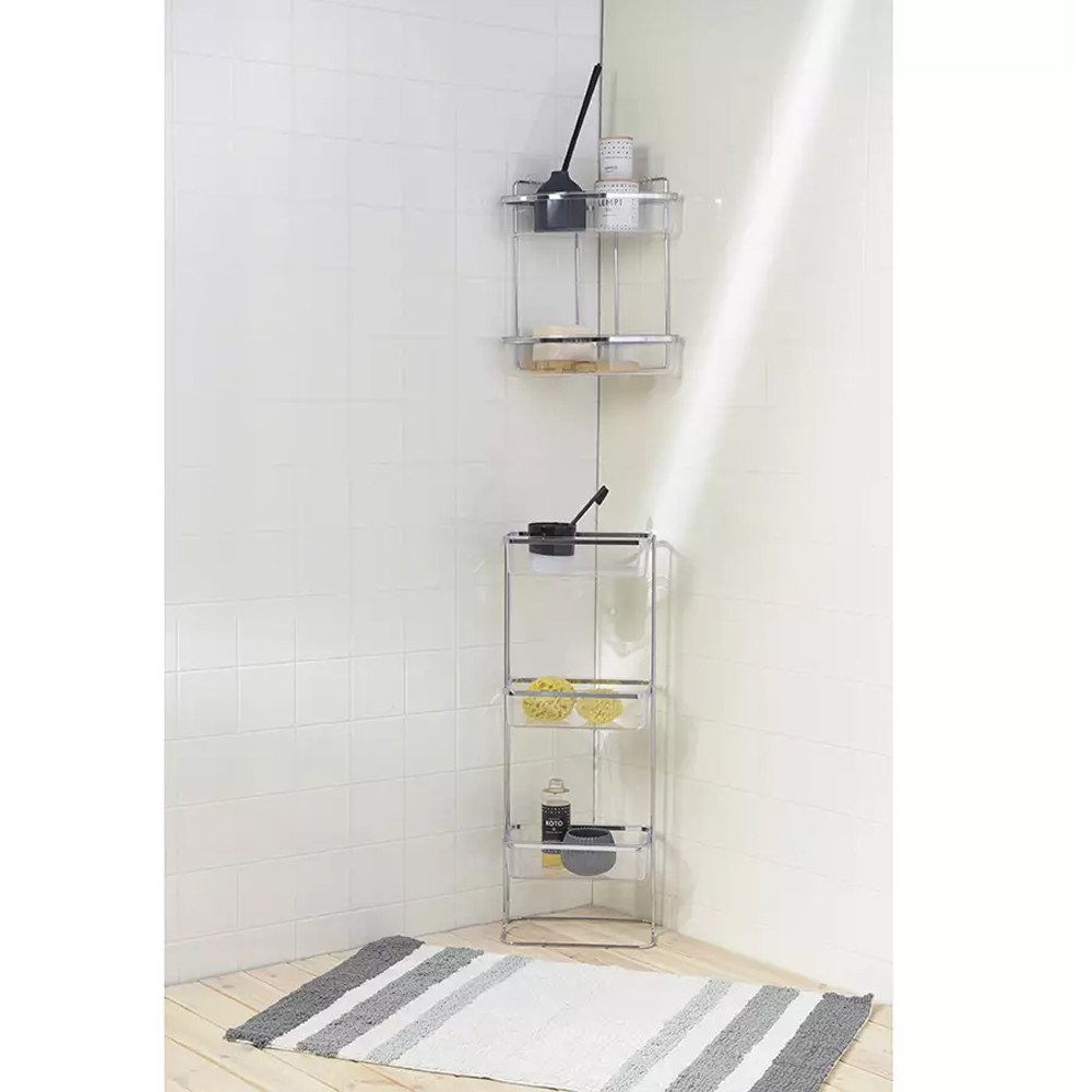 Полка напольная трехъярусная для ванной Bathroom Floor Shelf