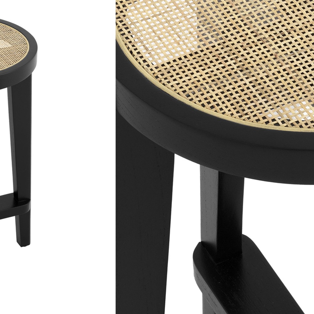 Полубарный стул Eichholtz Counter Stool Dareau black