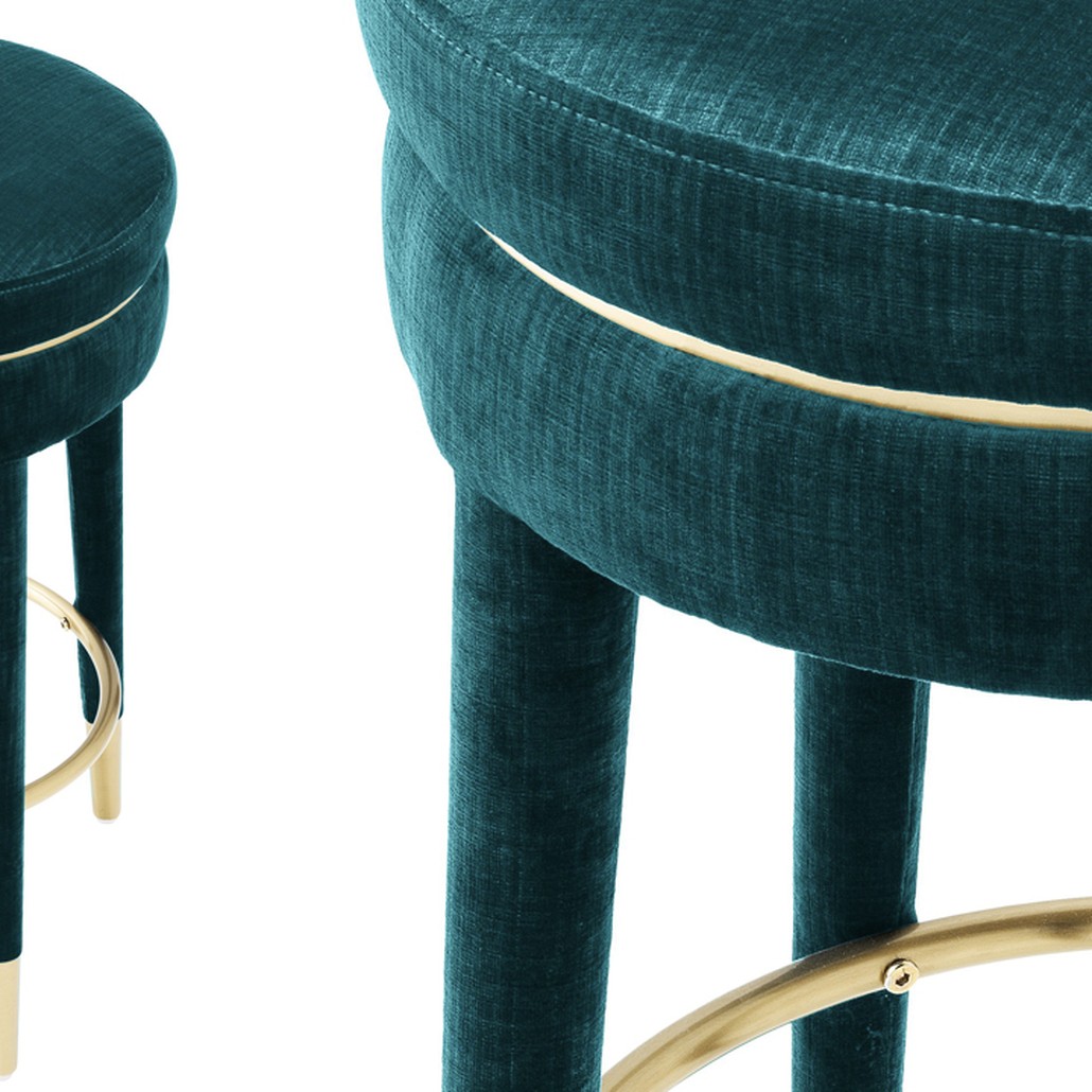 Полубарный стул Eichholtz Counter Stool Parisian blue