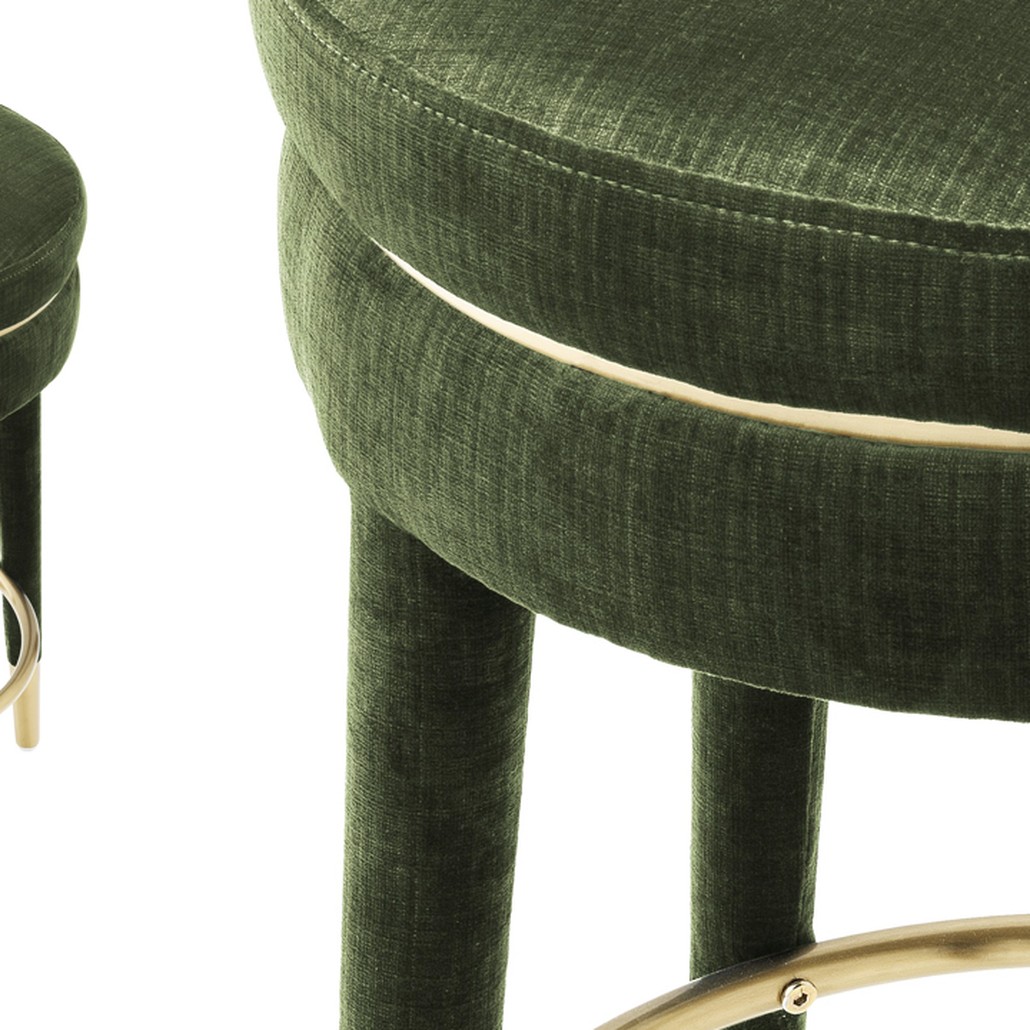 Полубарный стул Eichholtz Counter Stool Parisian green