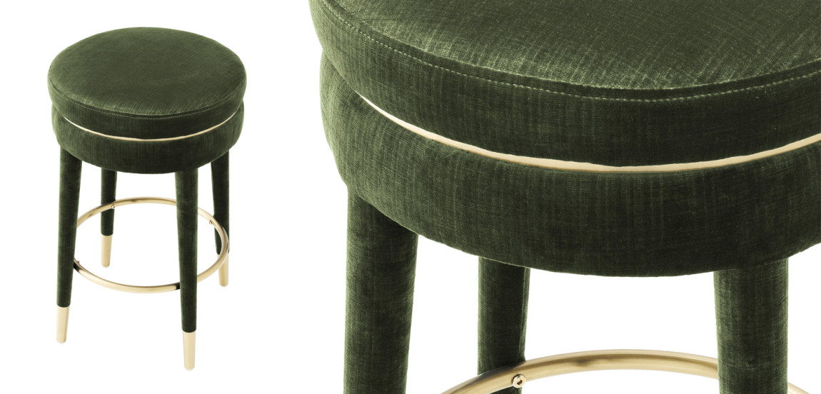 Полубарный стул Eichholtz Counter Stool Parisian green