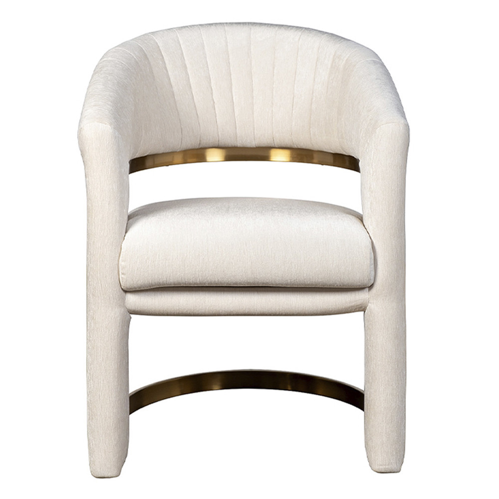 Полукресло Valbonne Chair cream velour