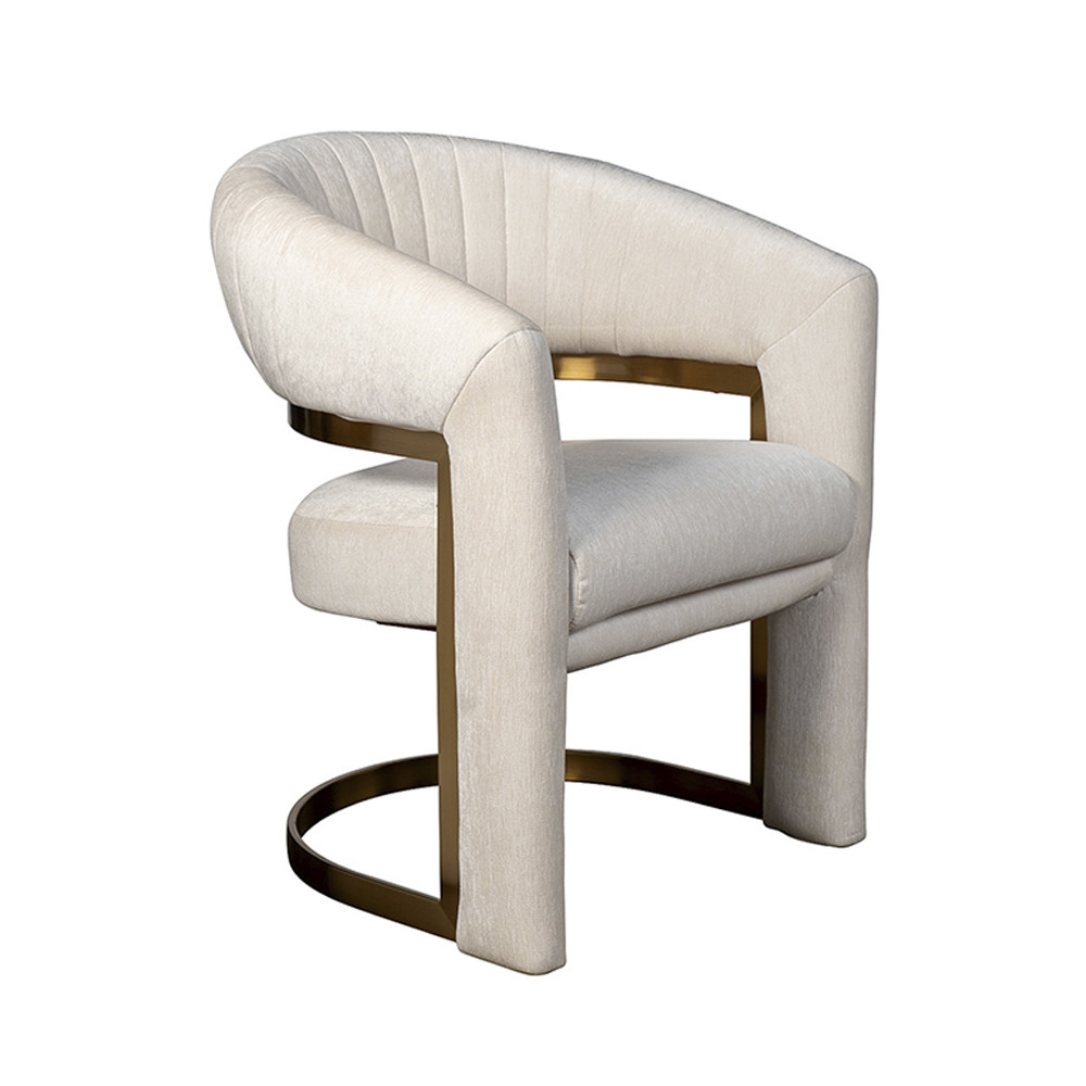 Полукресло Valbonne Chair cream velour