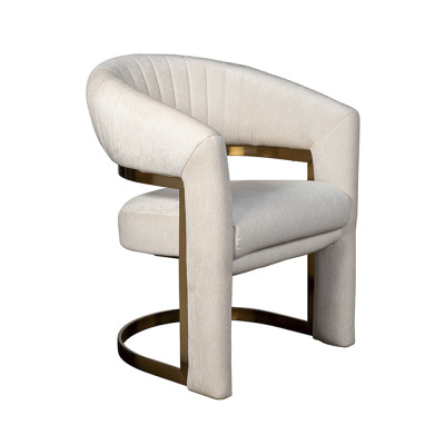 Полукресло Valbonne Chair cream velour
