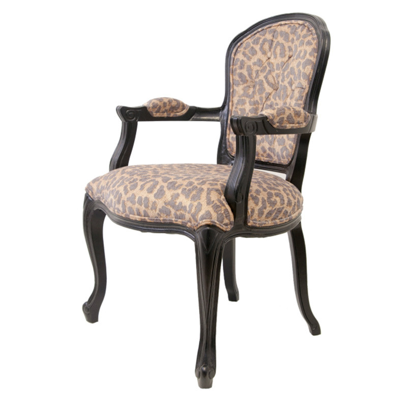 Полукресло с мягкой обивкой из льна на 4-х ножках из массива березы Gladys Armchair