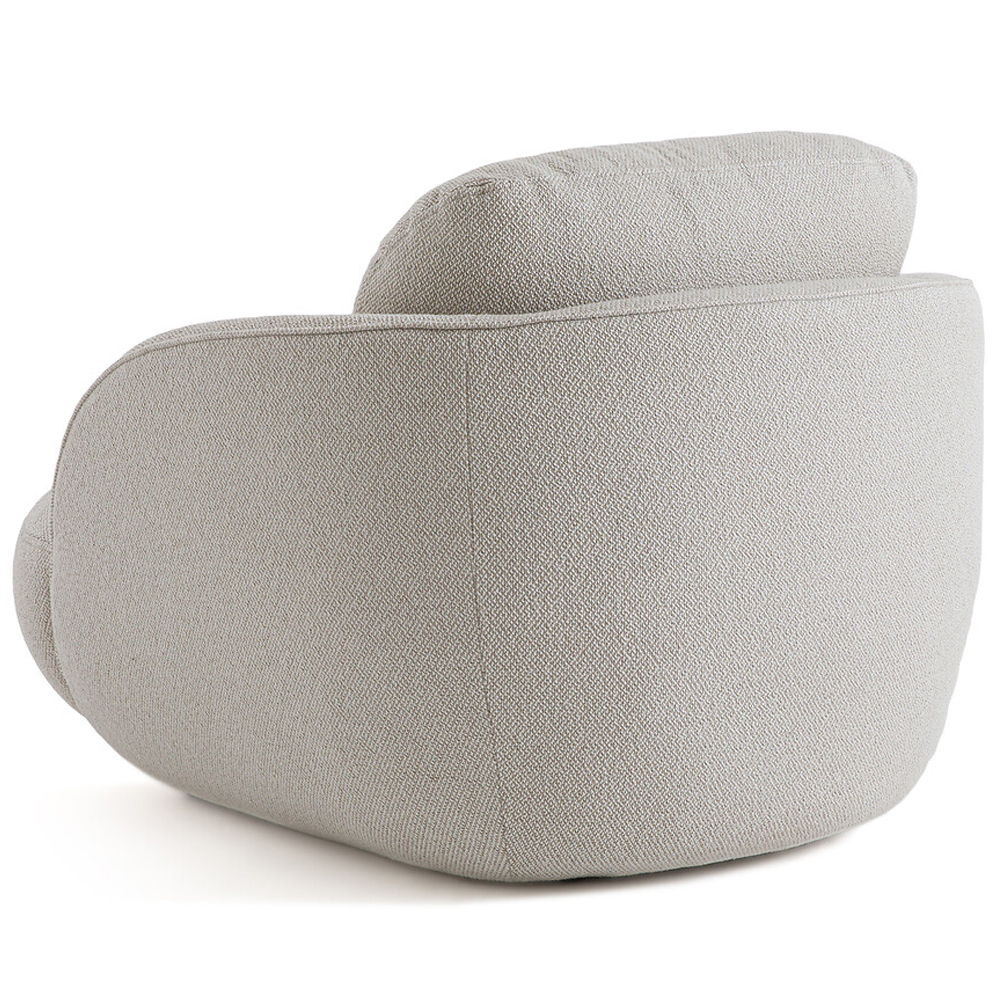 Полукруглое кресло из обивки меланж Halle Melange Armchair