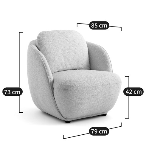 Полукруглое мягкое кресло Halle Green Armchair