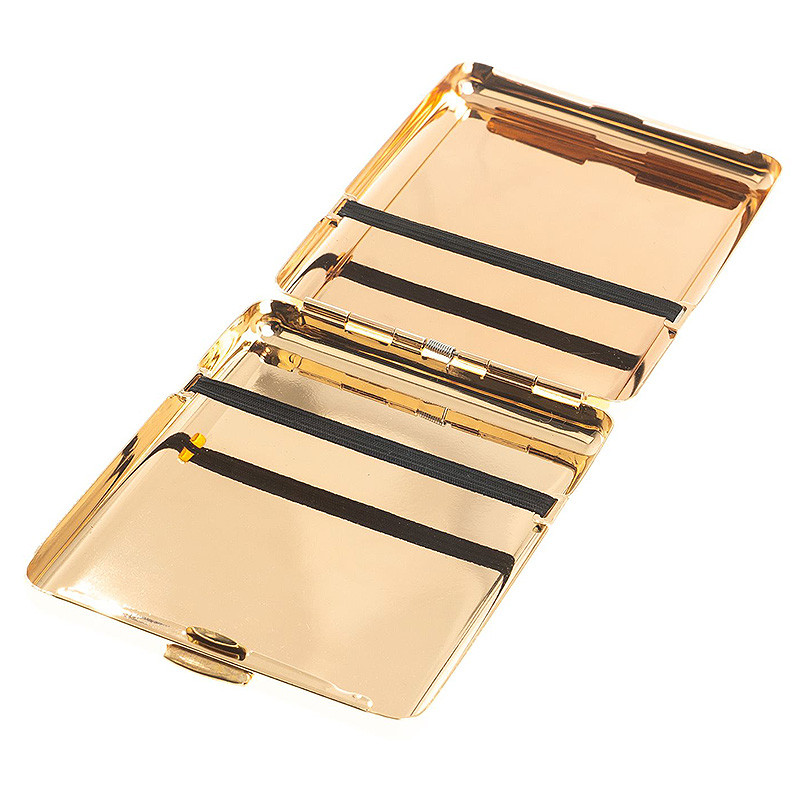 Портсигар на 20 сигарет с гравировкой Герба России в подарочной коробке Metal Cigarettes Cases