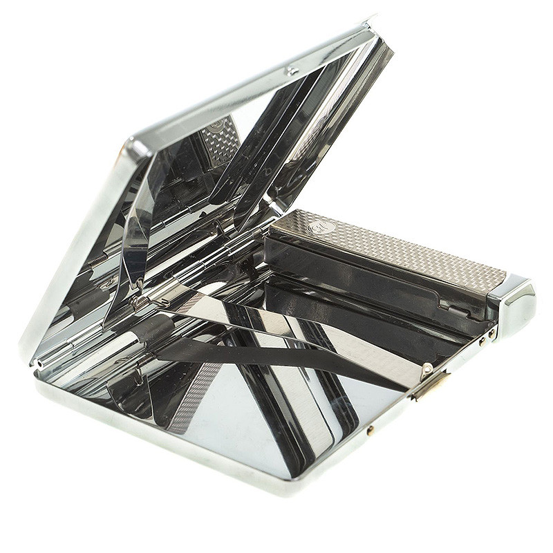 Портсигар с газовой зажигалкой из натурального камня Амазонит Stone Cigarettes Cases