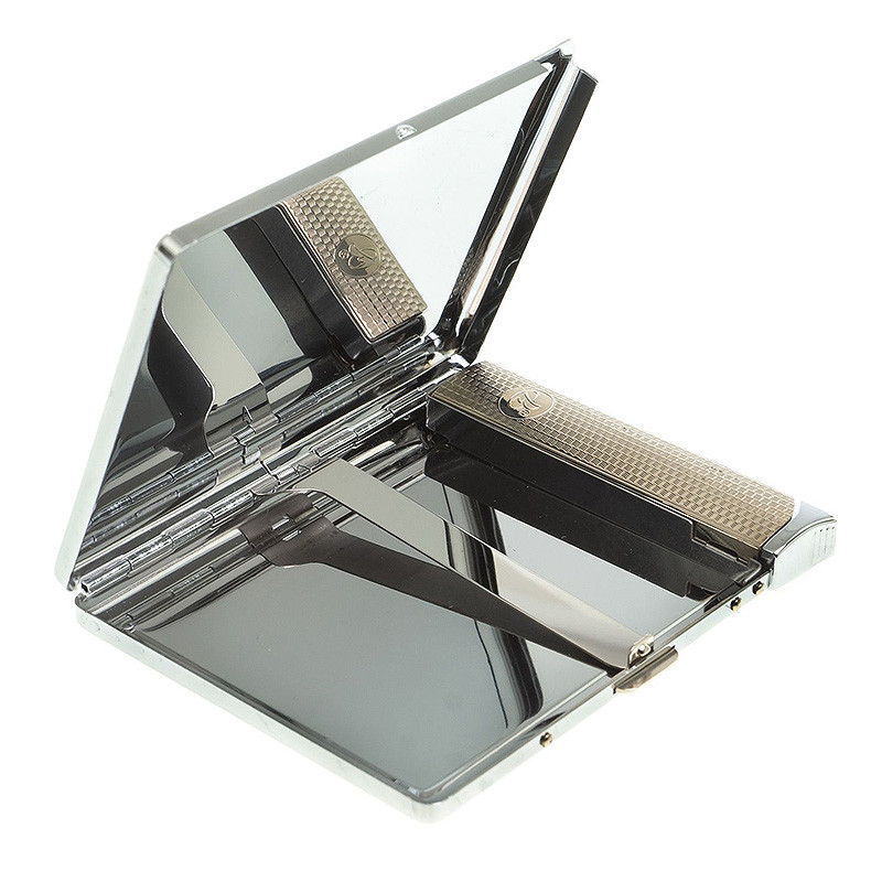 Портсигар с газовой зажигалкой из натурального камня Лазурит Stone Cigarettes Cases