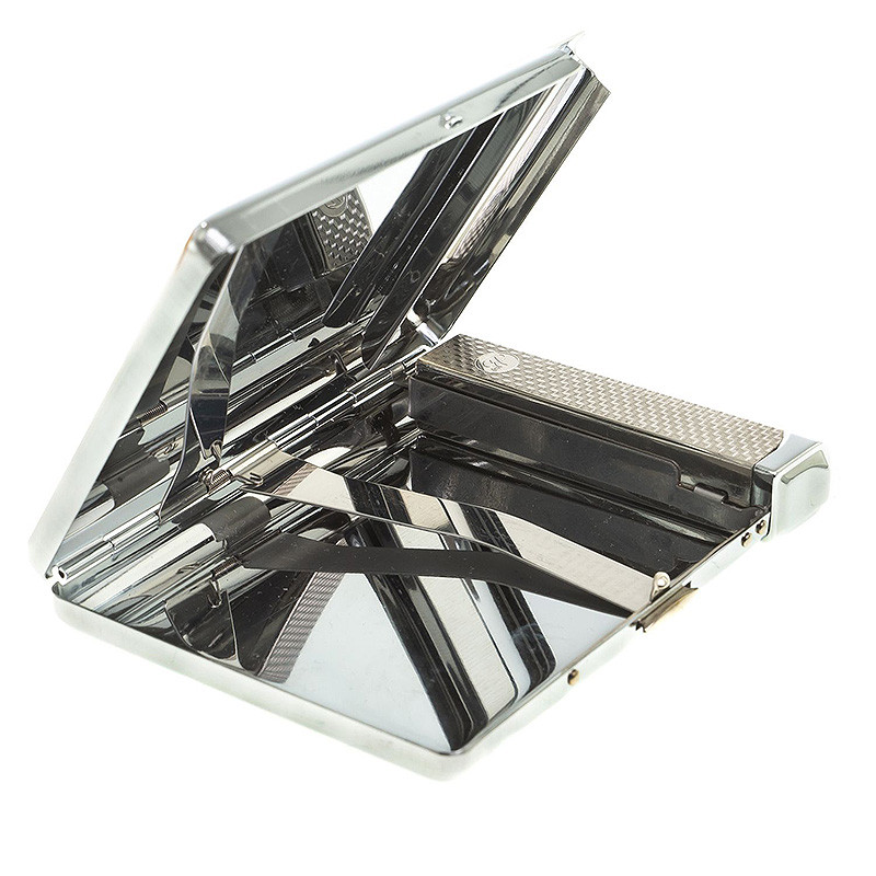 Портсигар с газовой зажигалкой из натурального камня Лазурит Stone Cigarettes Cases