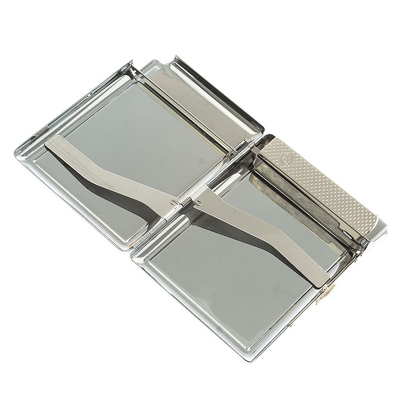 Портсигар с газовой зажигалкой из натурального камня Мусковит Stone Cigarettes Cases