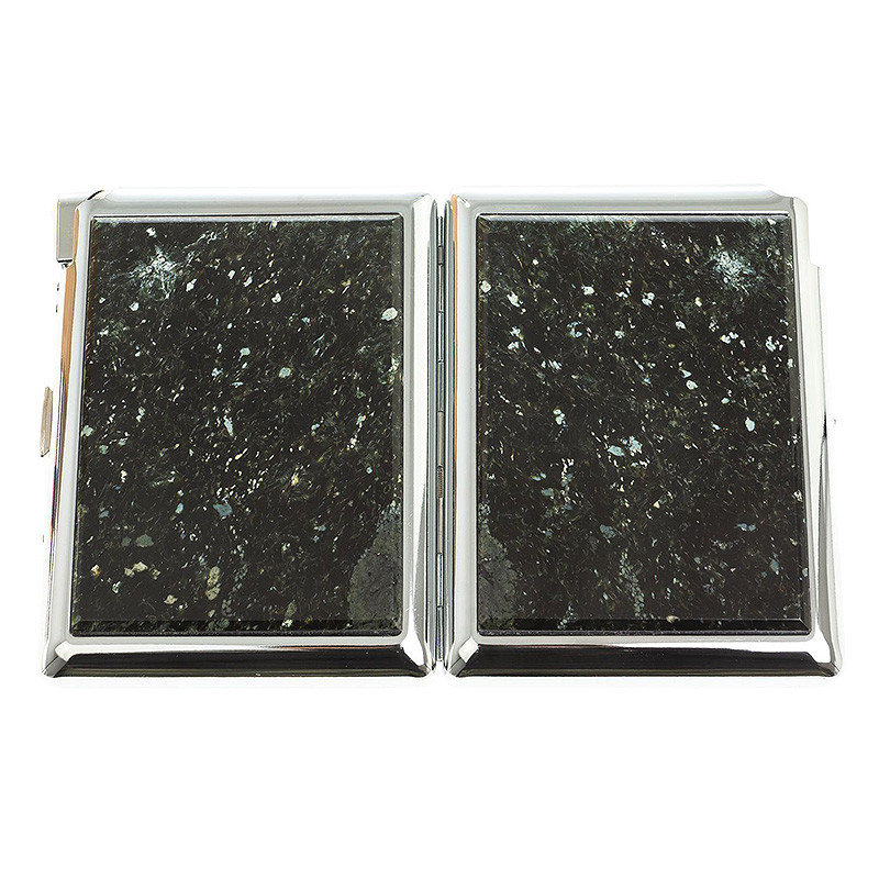 Портсигар с газовой зажигалкой из натурального камня Мусковит Stone Cigarettes Cases
