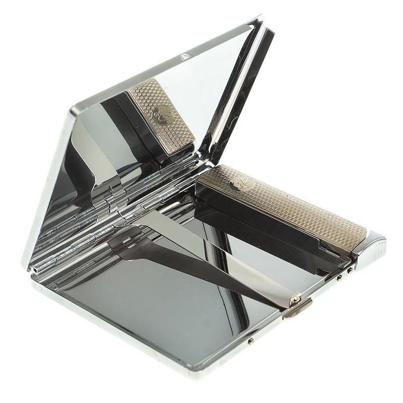 Портсигар с газовой зажигалкой из натурального камня Оникс Stone Cigarettes Cases