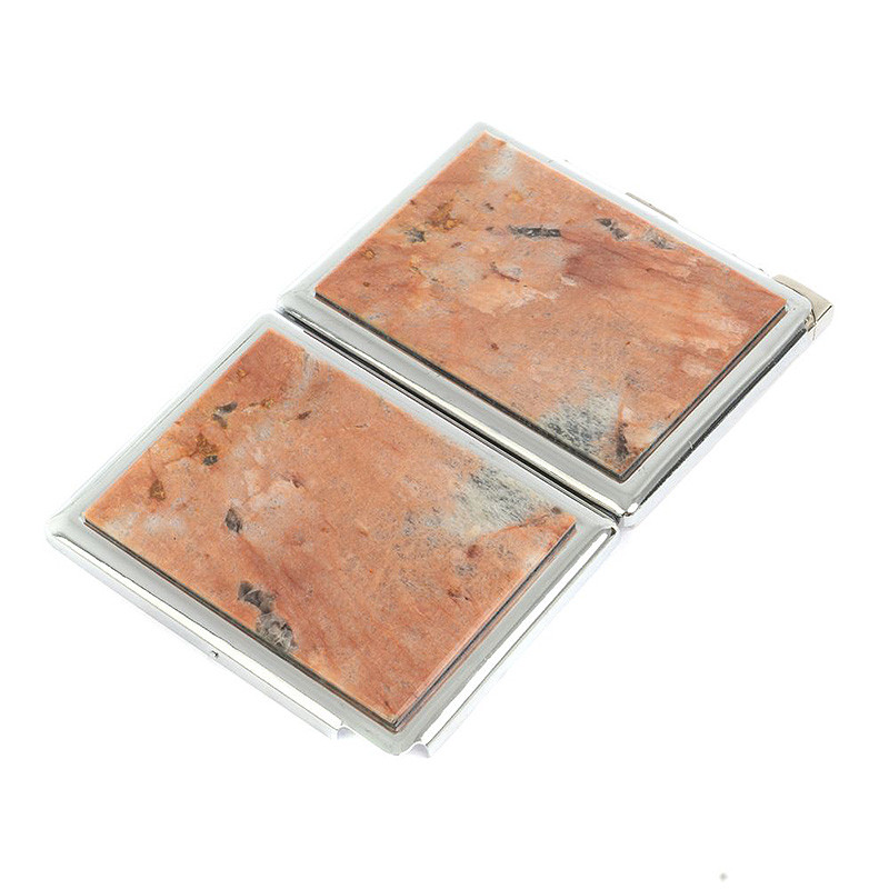 Портсигар с газовой зажигалкой из натурального камня Пегматит Stone Cigarettes Cases