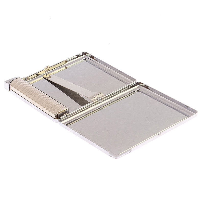 Портсигар с газовой зажигалкой из натурального камня Пирит Stone Cigarettes Cases