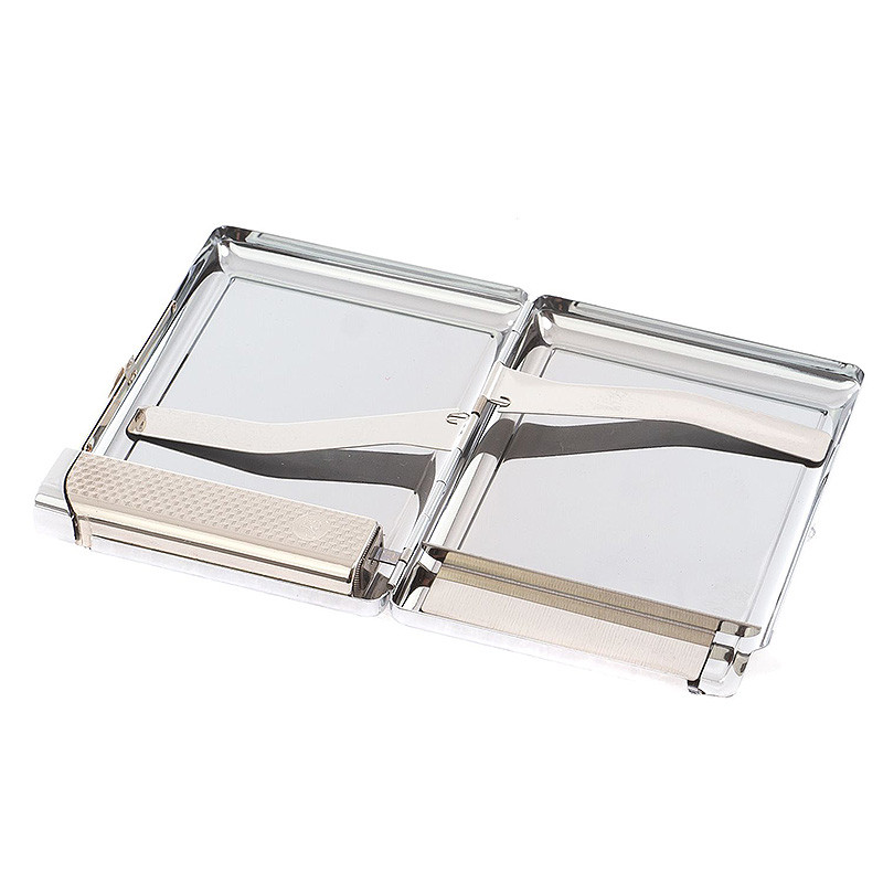 Портсигар с газовой зажигалкой из натурального камня Родонит Stone Cigarettes Cases