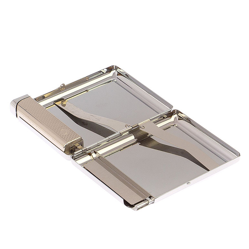 Портсигар с газовой зажигалкой из натурального камня Серафинит Stone Cigarettes Cases