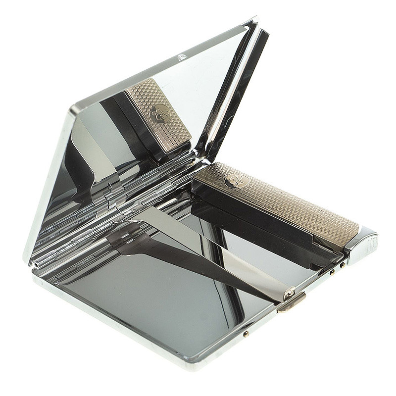 Портсигар с газовой зажигалкой из натурального камня Яшма Змеиная Stone Cigarettes Cases