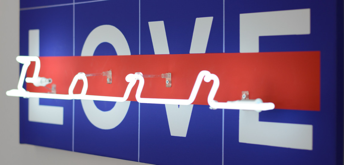 Постер Love is love blue