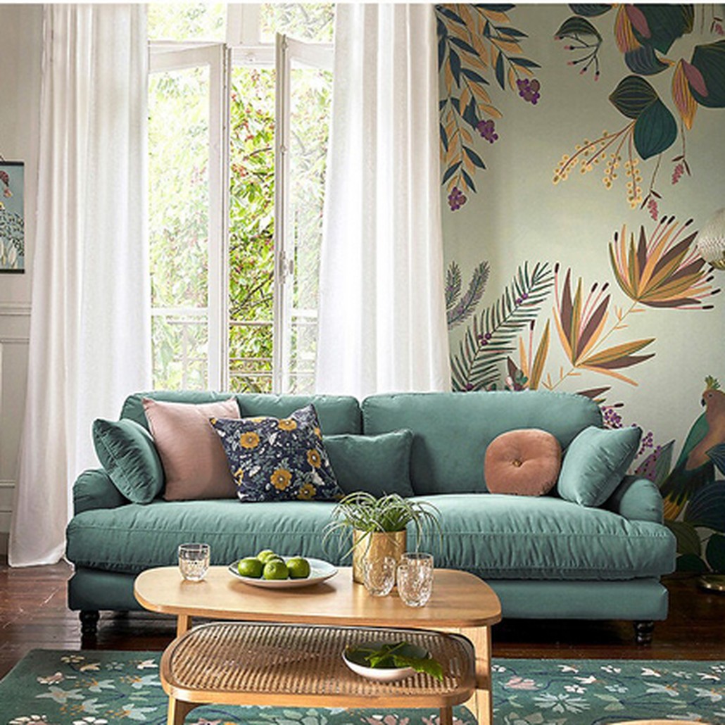 Постер Poster of Plants & Birds попугай