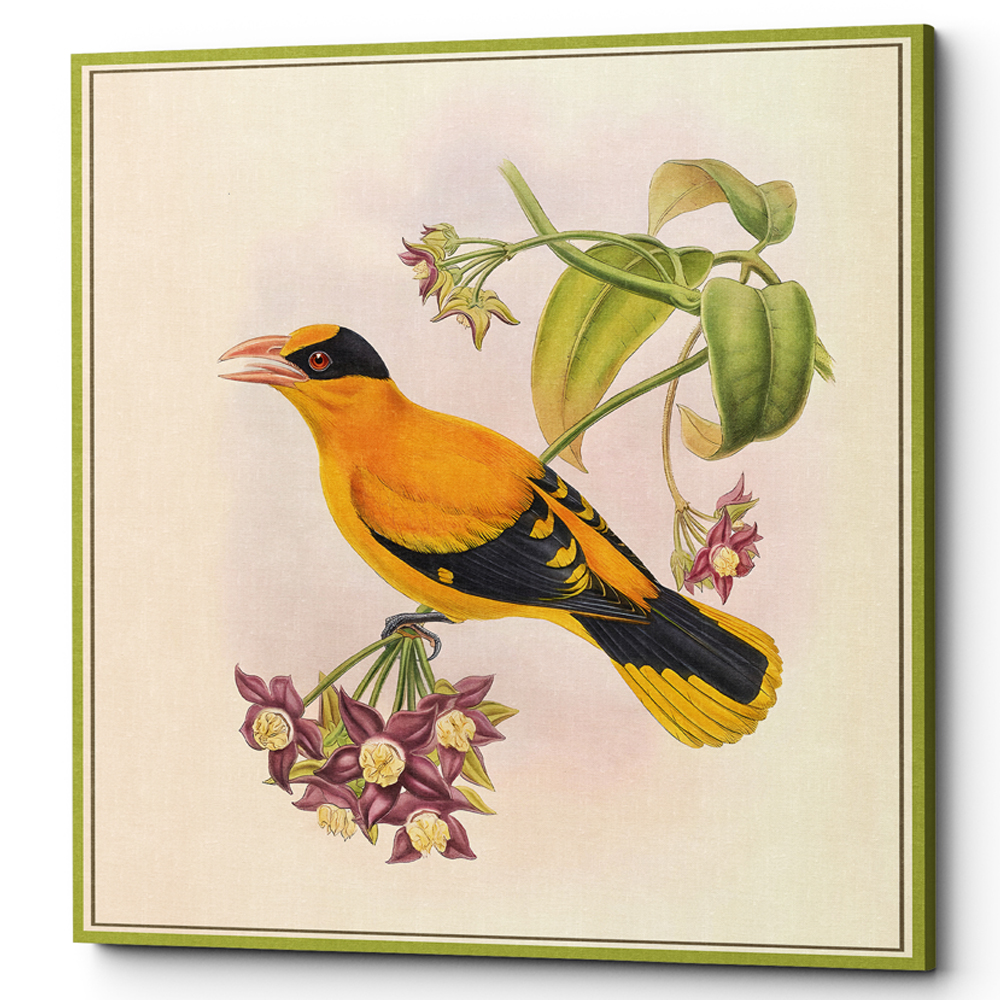 Постер на холсте с изображением птиц и цветов Blooming Birds Poster