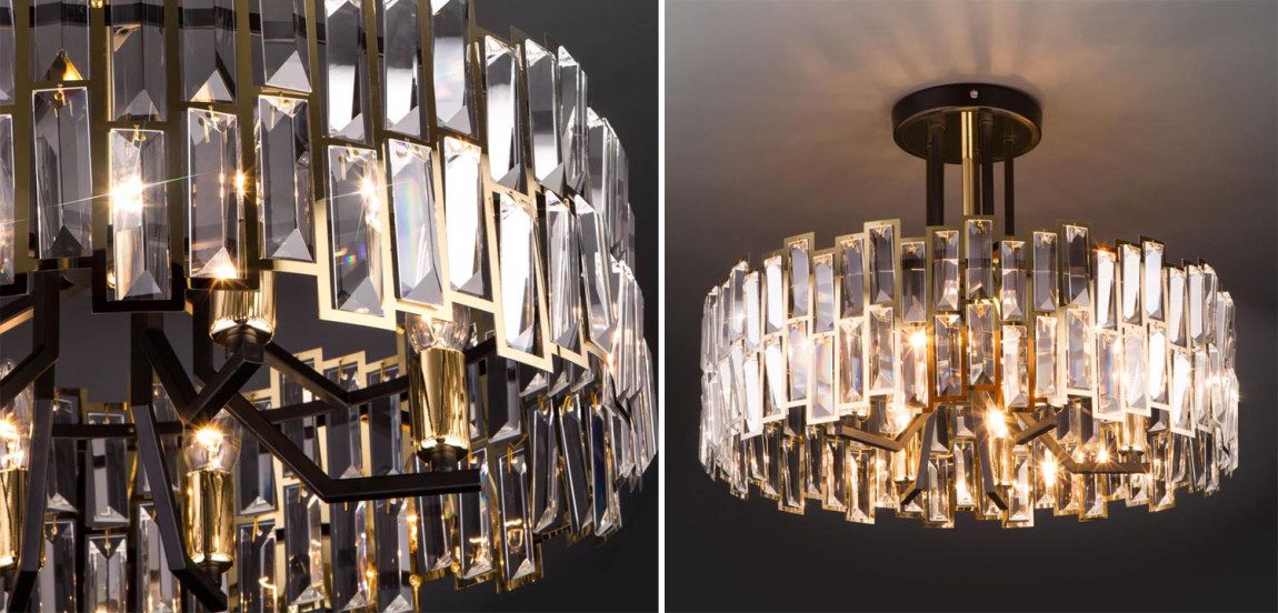 Потолочная люстра Darkness Chandelier gold 53