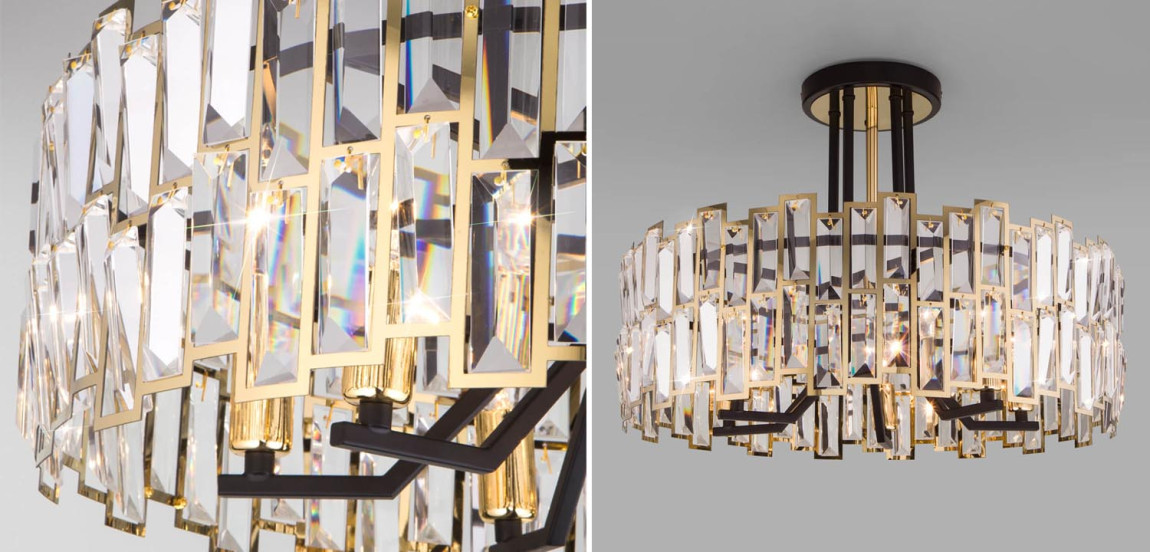 Потолочная люстра Darkness Chandelier gold 53