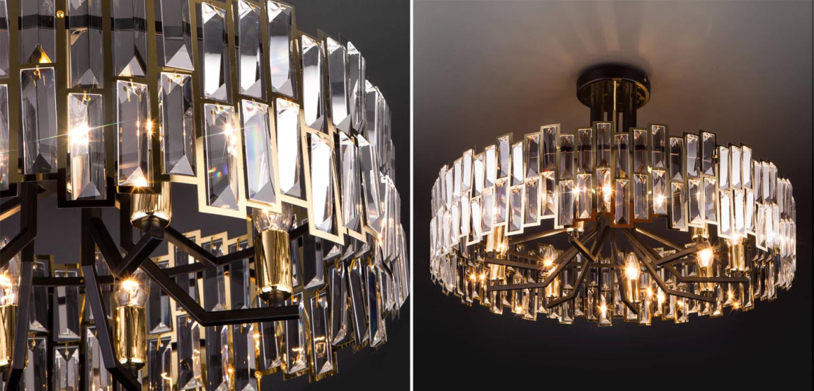 Потолочная люстра Darkness Chandelier gold 71