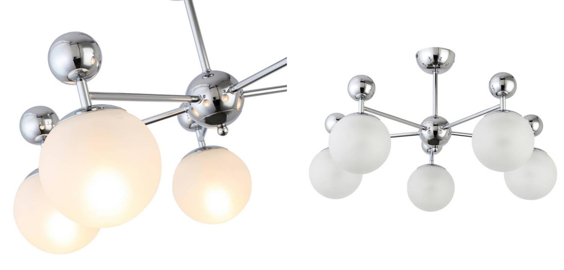 Потолочная люстра Demian Chrome Chandelier